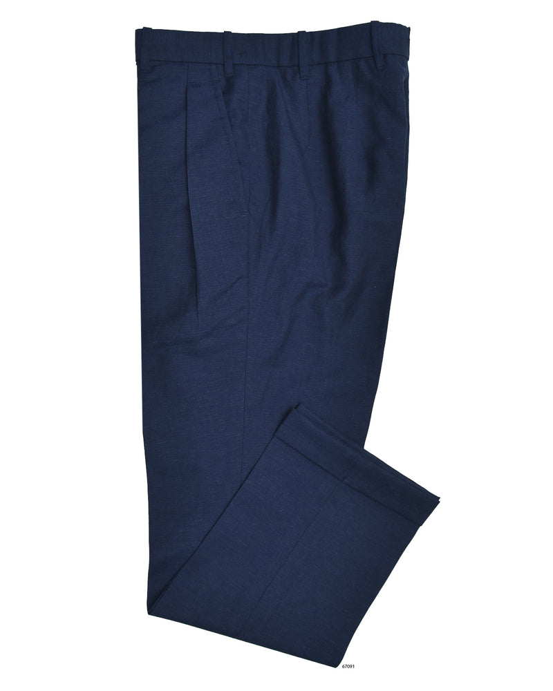 VBC: Navy Blue Wool-Linen