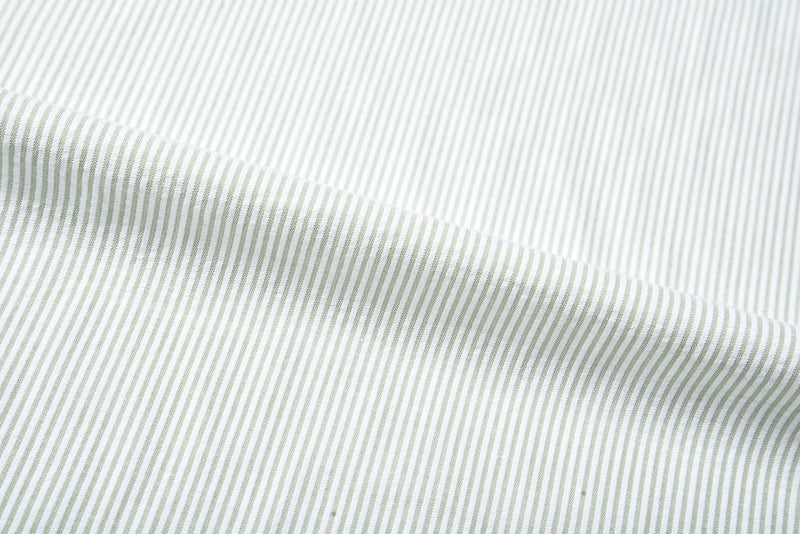 Light Green Dress Stripes Seersucker