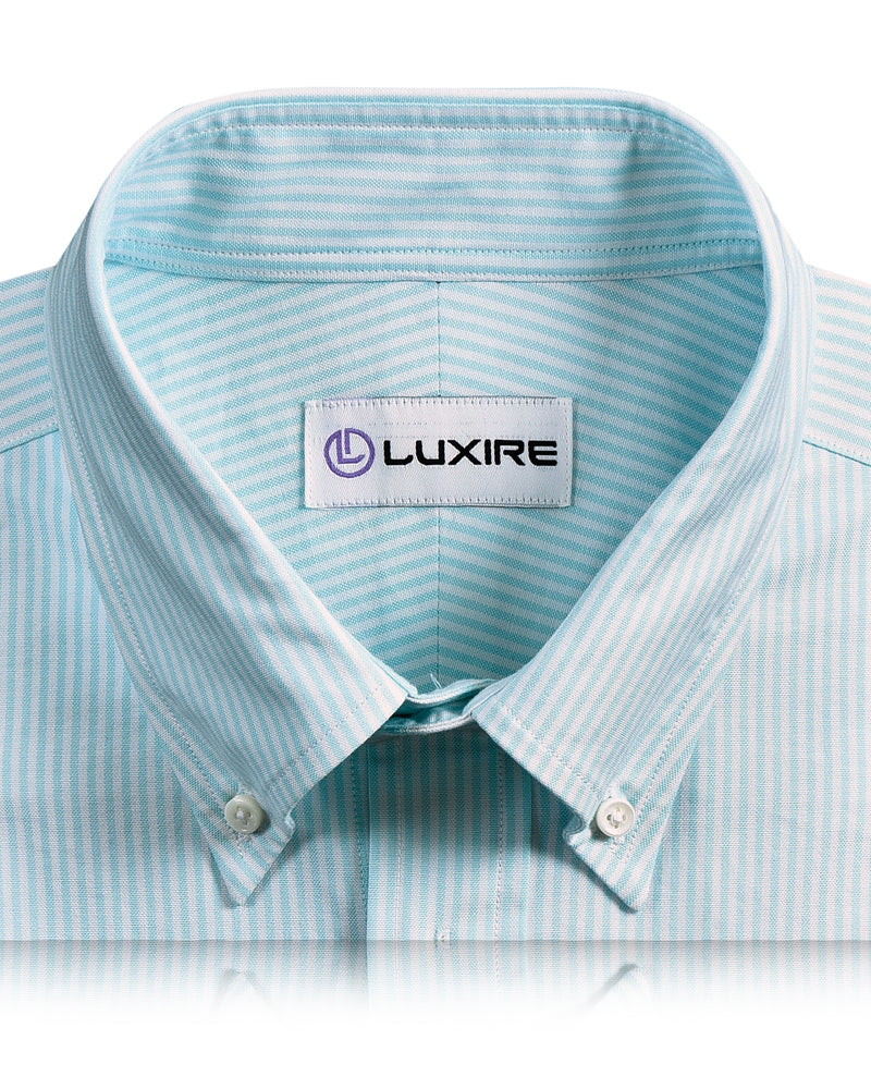 Sky Blue Dress Stripes Oxford Shirt