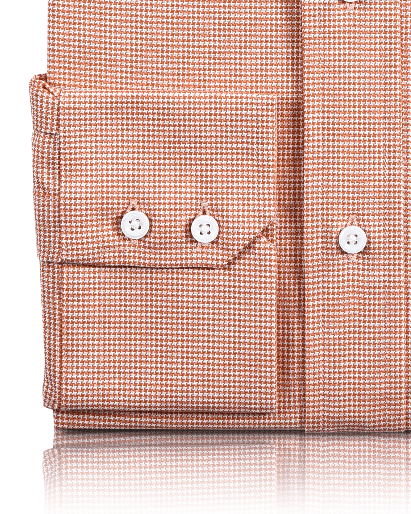 EZS Orange Houndstooth Shirt