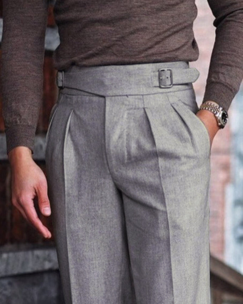 Gurkha Pant in Vitale Barberis Canonico - Flannels Light Grey