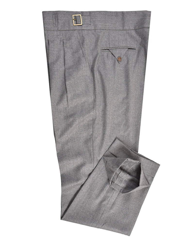 Gurkha Pant in Vitale Barberis Canonico - Flannels Light Grey