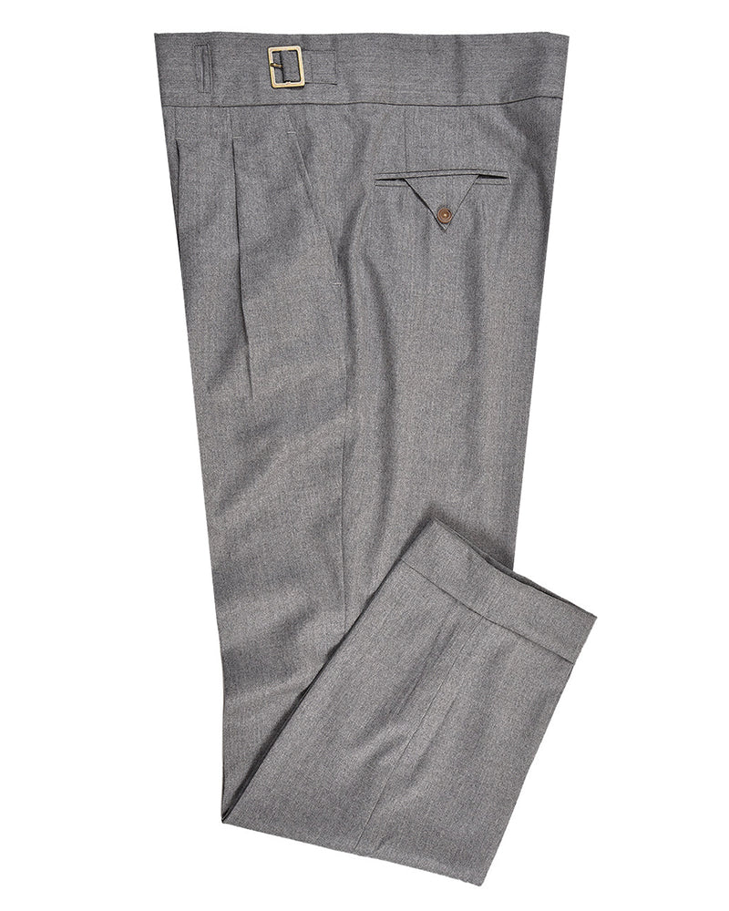 Gurkha Pant in Vitale Barberis Canonico - Flannels Light Grey