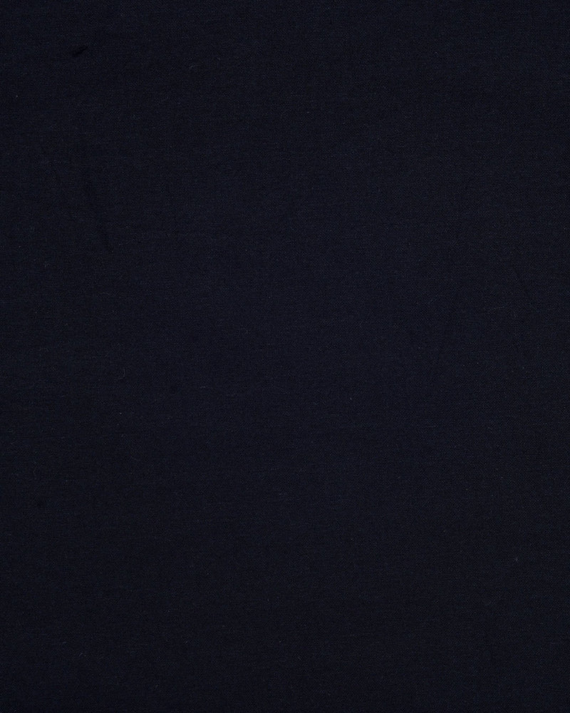 Close up of the custom oxford shirt for men by Luxire in midnight navy