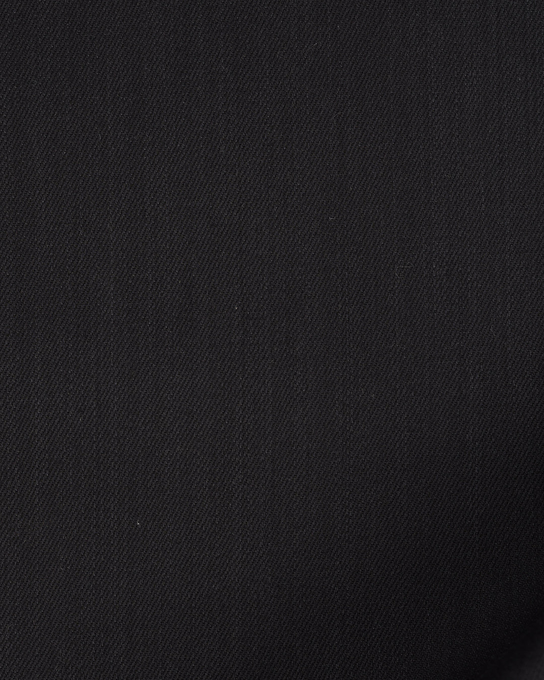 Close up view of stretch denim jeans for men by Luxire in black 4