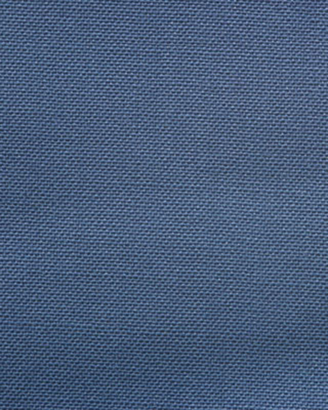 Dugdale Fine Worsted Pant - Blue Plain