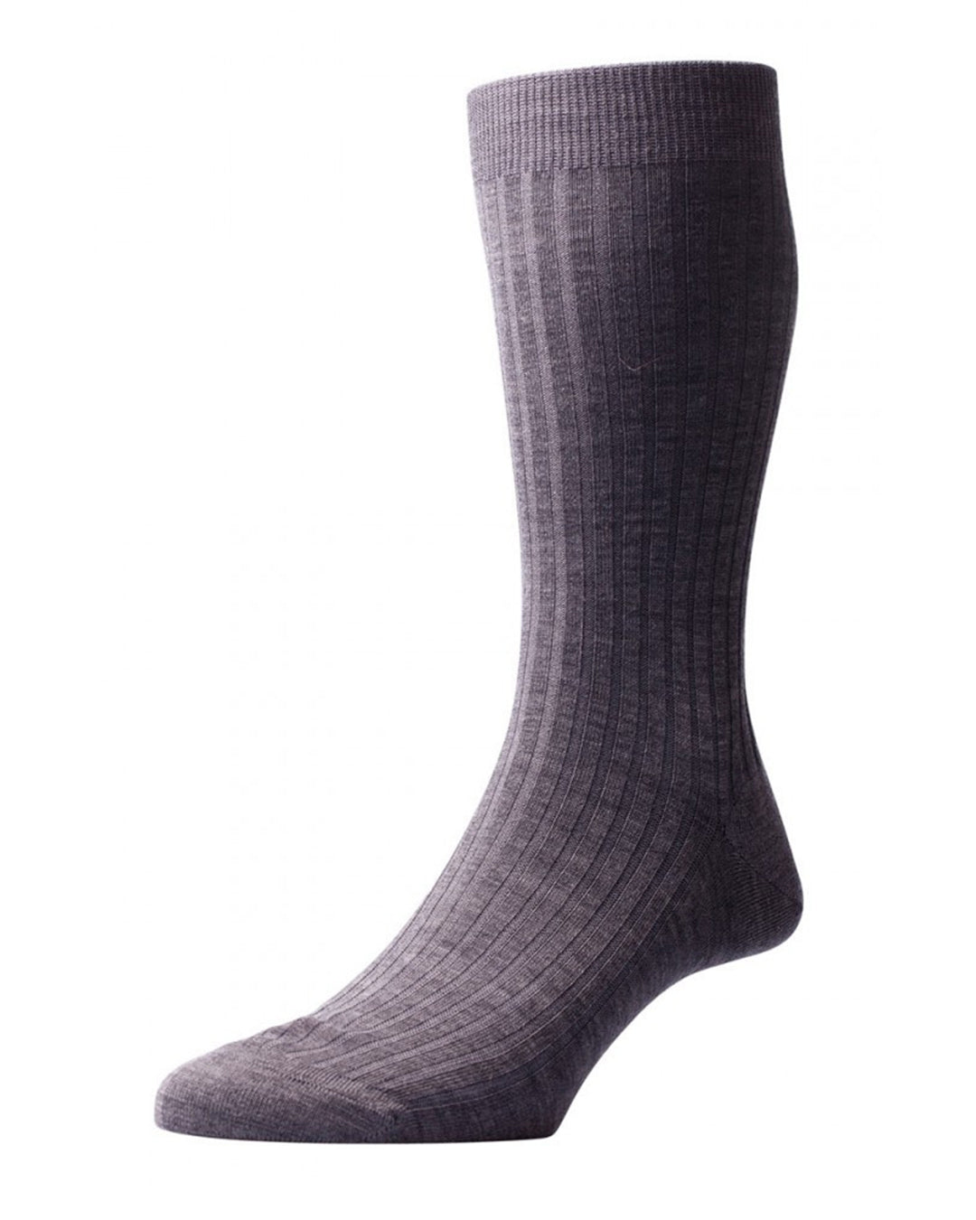 Pantherella LABURNUM Merino Rib - Dark Grey