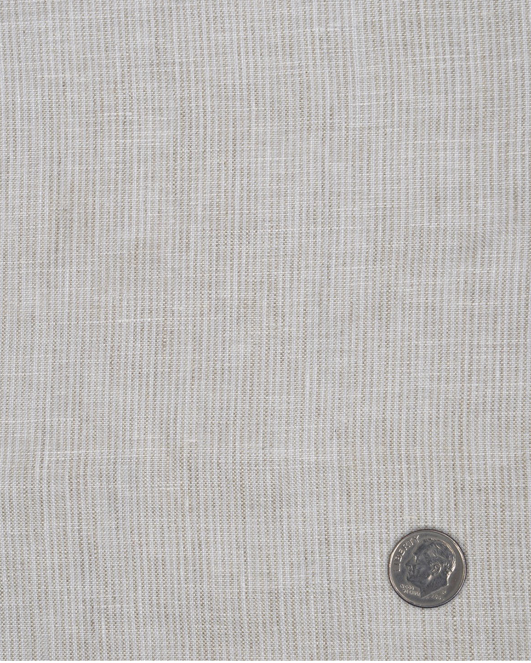 Ecru White Dress Stripes Linen