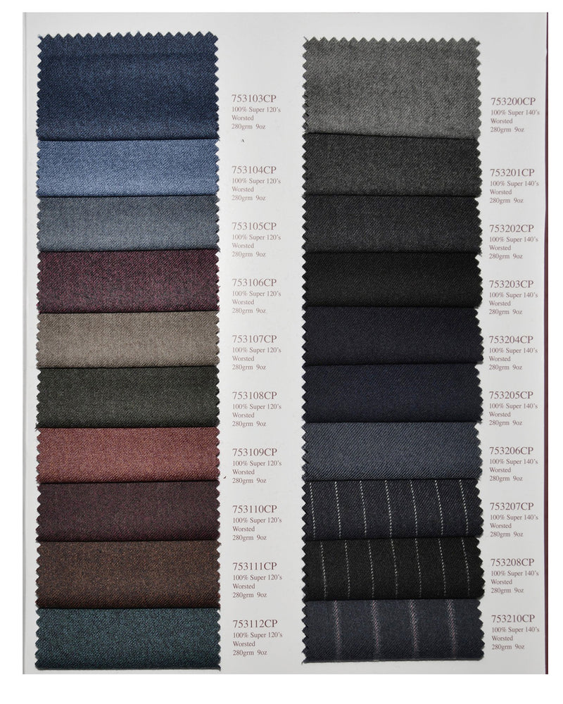 Holland Sherry Classic Worsted Flannel Blue Sprinkle Wth Black