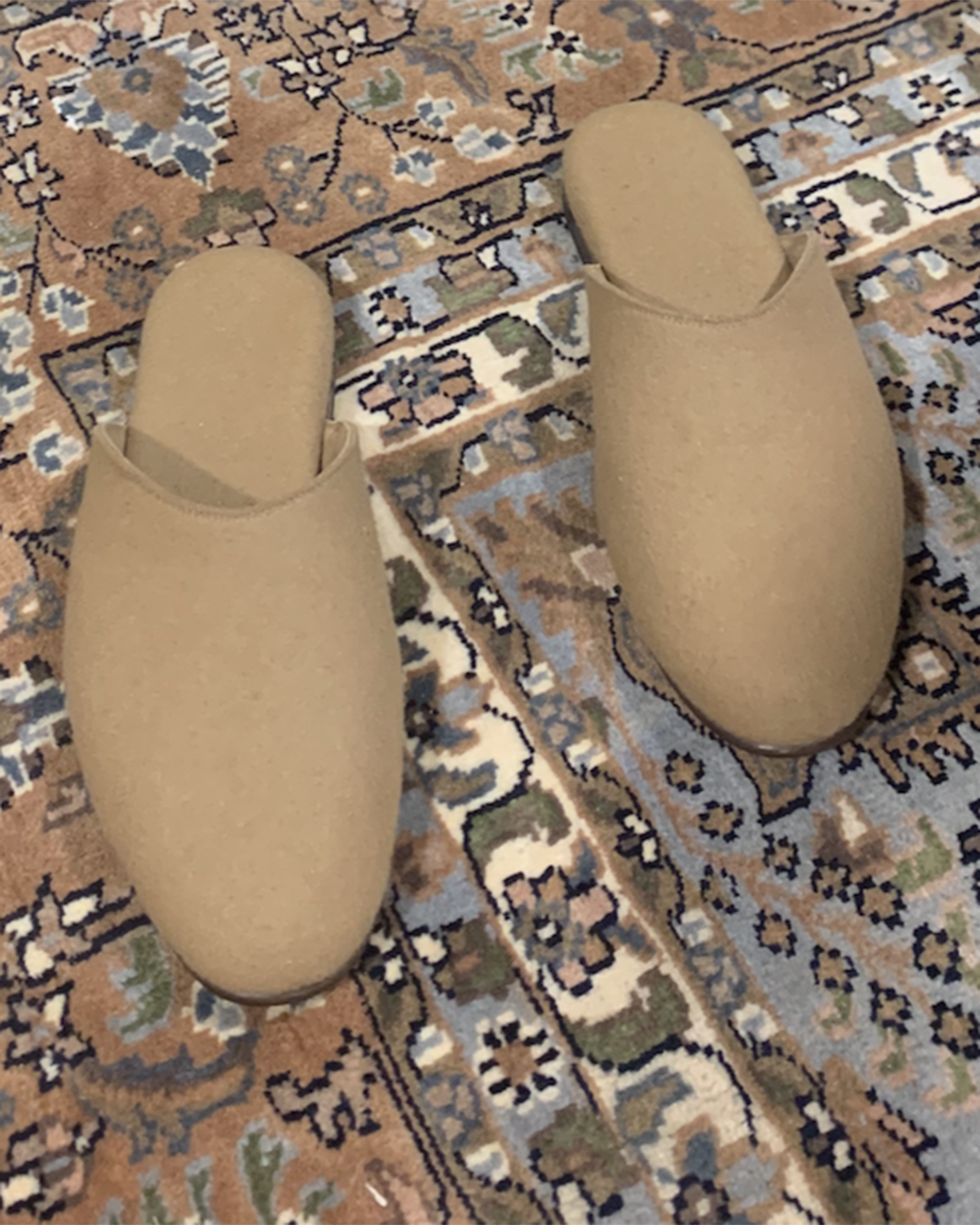 Suede-Cashmere Slippers