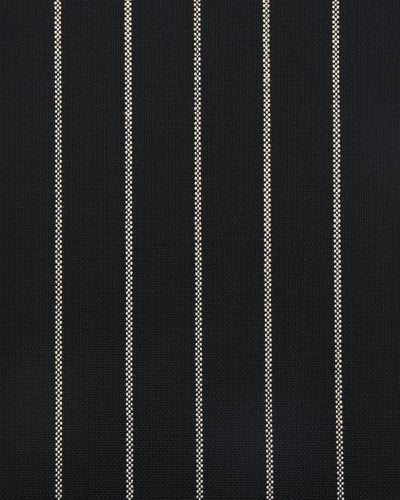 Holland & Sherry Crispaire Black Chalk Stripe