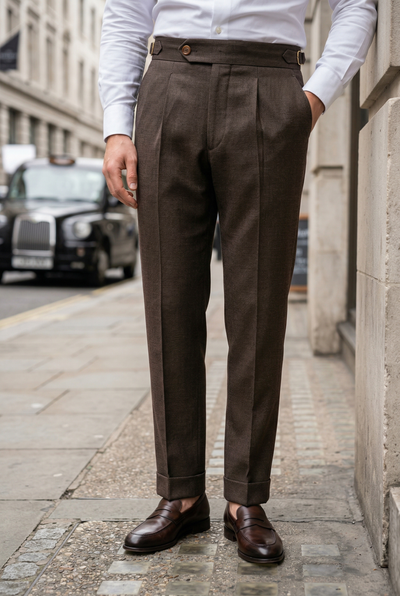 Holland & Sherry Crispaire Hazel Solid