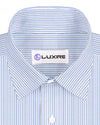 Alumo Light Blue Cornflower and Navy Stripes