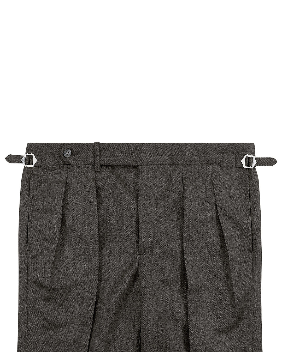 Drapers: Beige Covert Wool High Waisted Pant