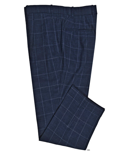 Loro Piana: Dark Blue Windowpane