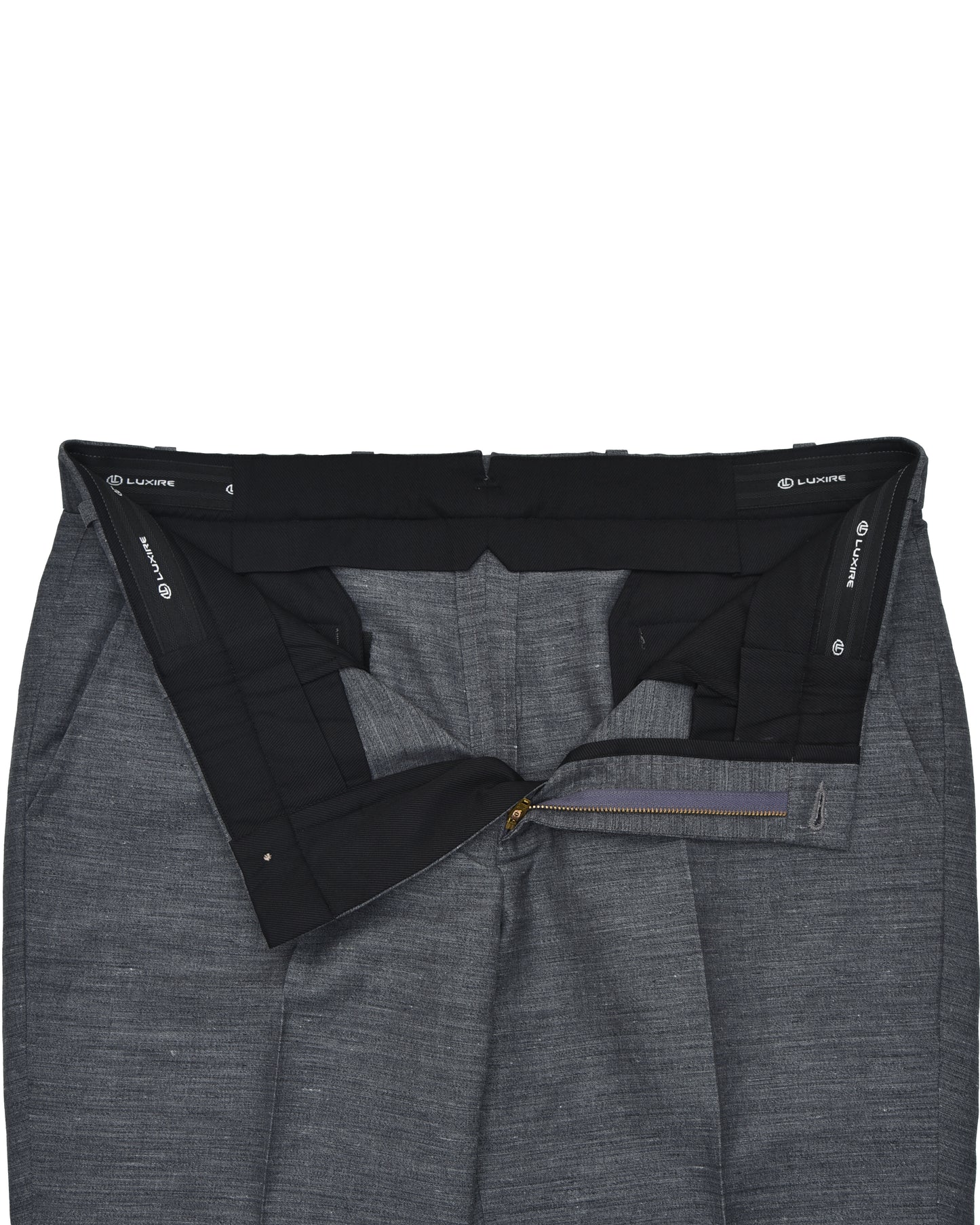 Solbiati Ash Grey Linen Dress Pant