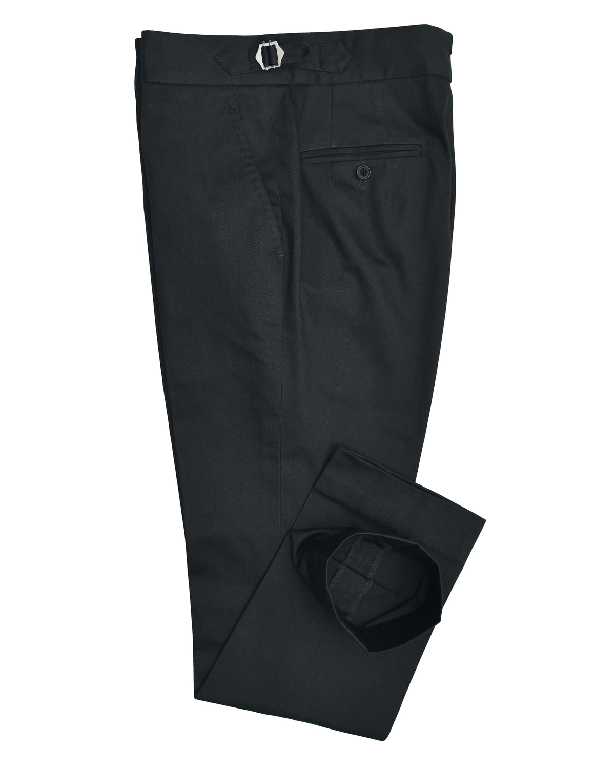 Dark Charcoal Grey Twill Pant - 5