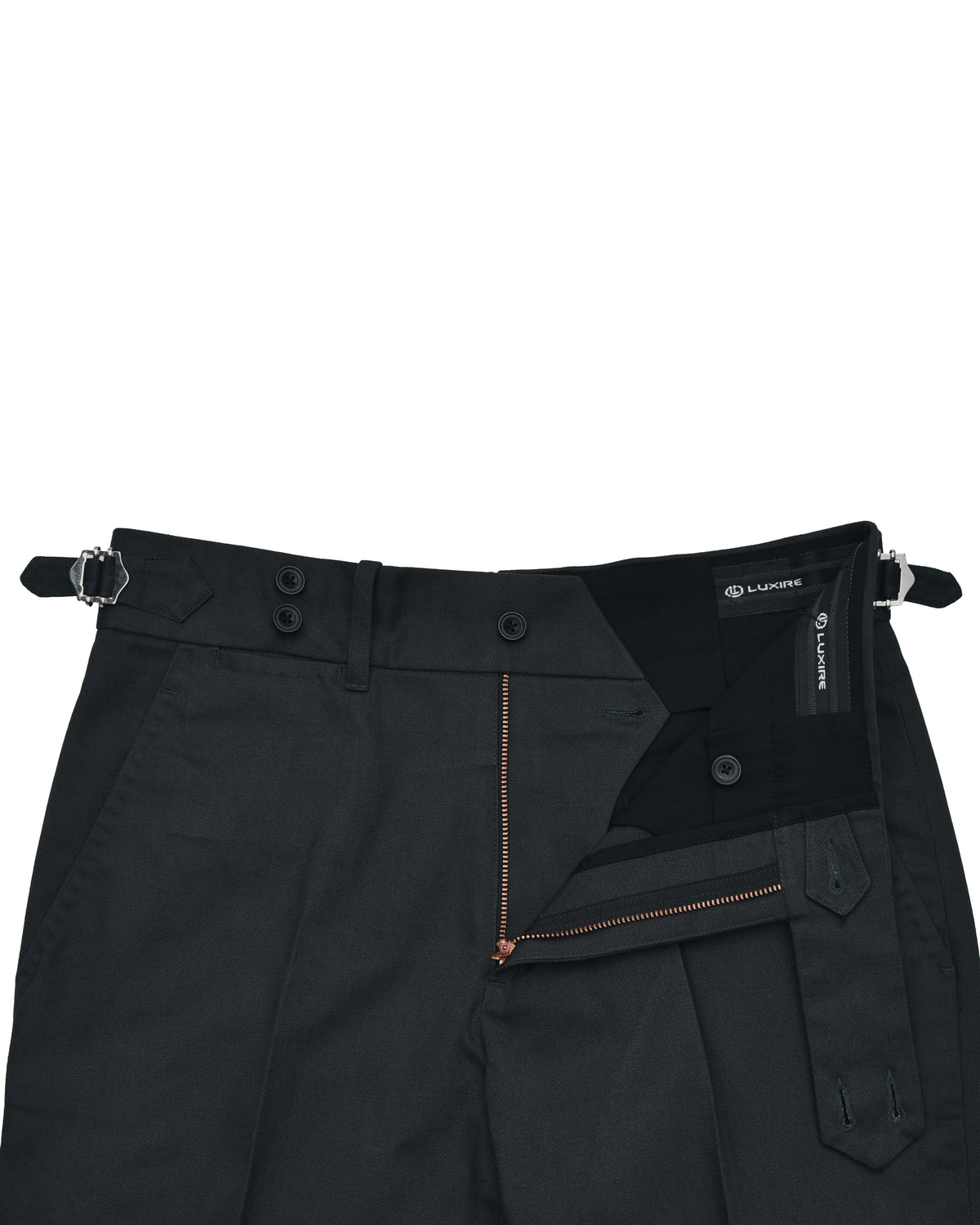 Dark Charcoal Grey Twill Pant - 7