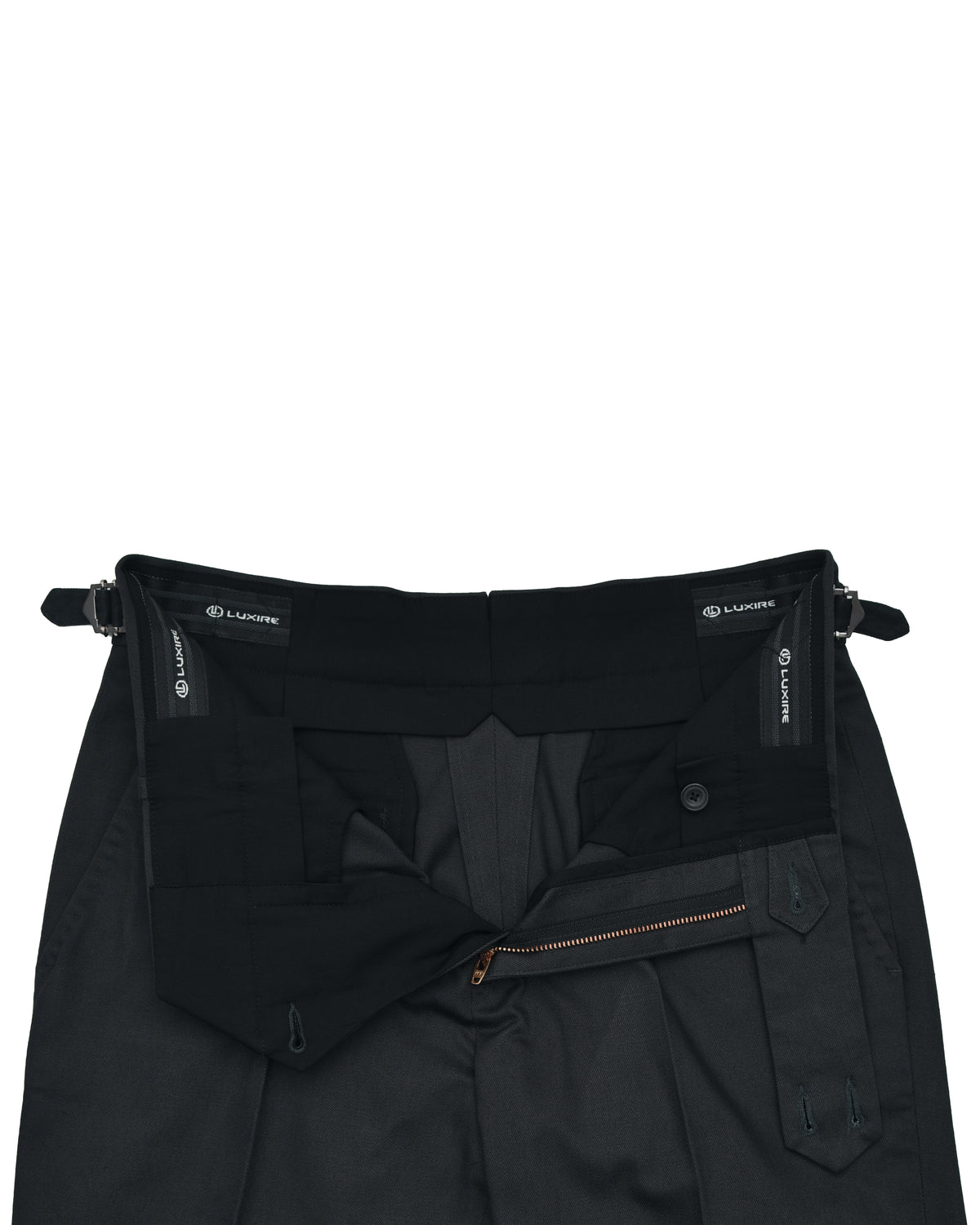 Dark Charcoal Grey Twill Pant - 8