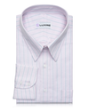 Pink and Navy Stripes Shirt