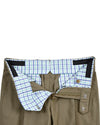 Pale Olive Fresco Cotton Pant