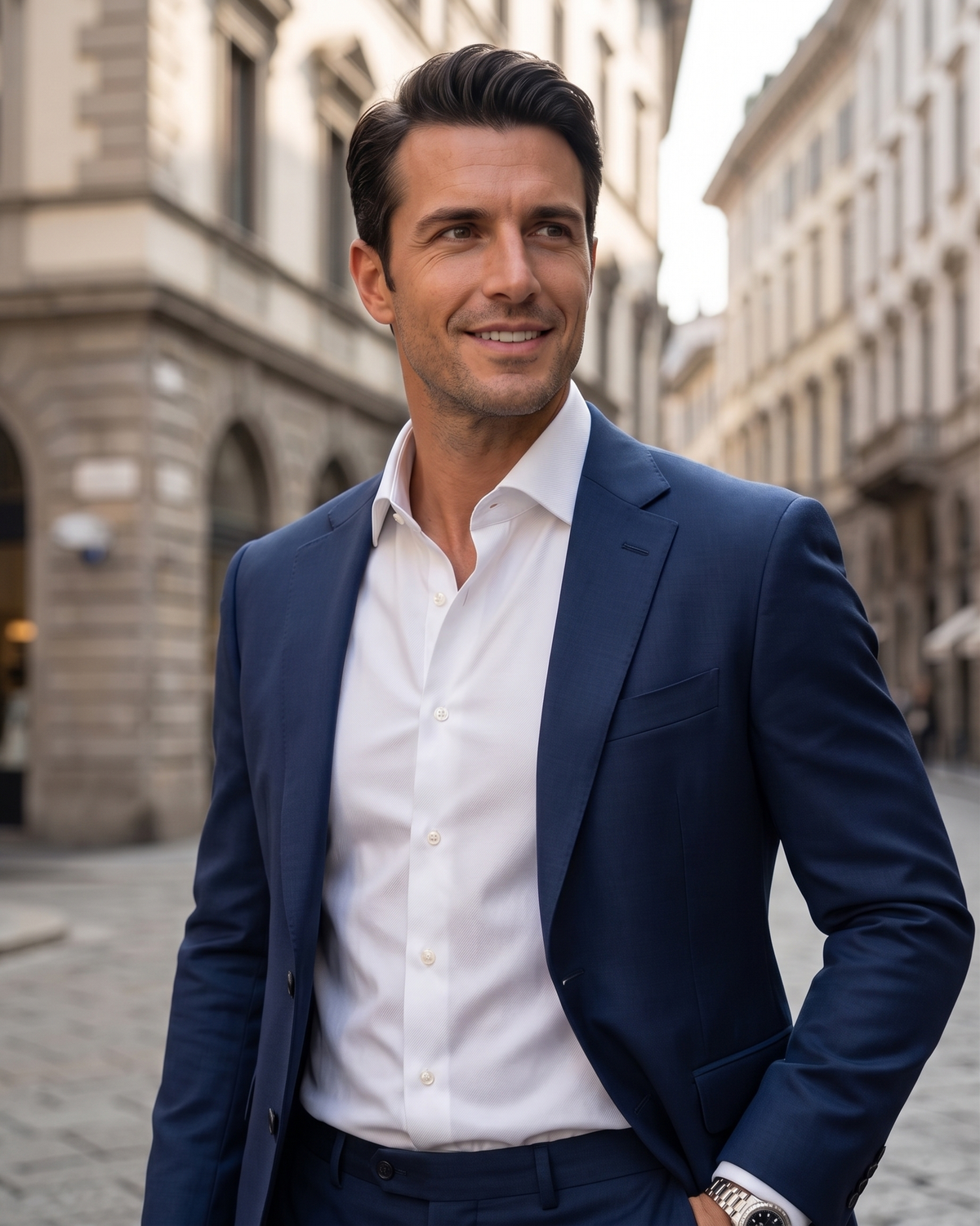 Nevron Wrinkle-Resistant White Twill Shirt - 3