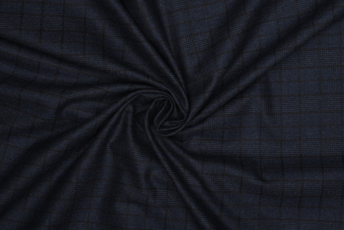 VBC Dark Blue Checks Pants - 4