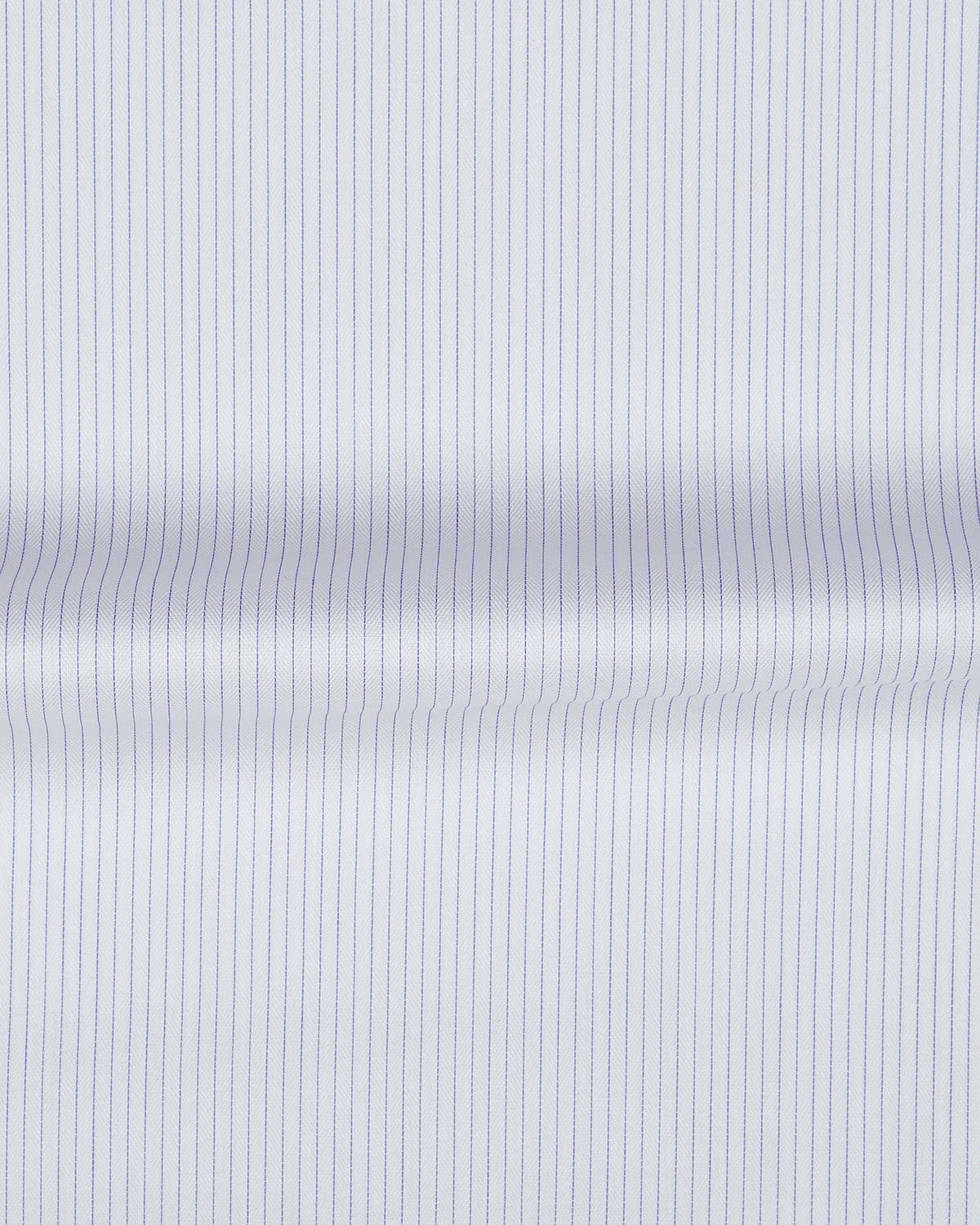 Nevron Wrinkle-Resistant White Herringbone with Blue stripes Shirt - 4