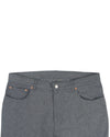 Denim: Navy Grey Slub Herringbone Jeans