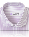 Pale Mauve Stripes Oxford