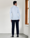 Light Blue White Candy Stripes Polo T-Shirt