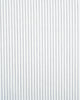 Close up of the custom linen shirt for men in white with grey candy stripes by Luxire Clothing