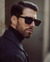 Shirt Jacket in Charcoal Grey Wool