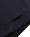 Drago Dark Navy Checks Super 160s Wool
