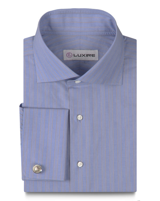 Red Pin Stripes on Blue End on End