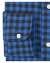 Navy Black Gingham Flannel
