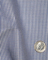 Albini: Dark Blue Dress Stripe