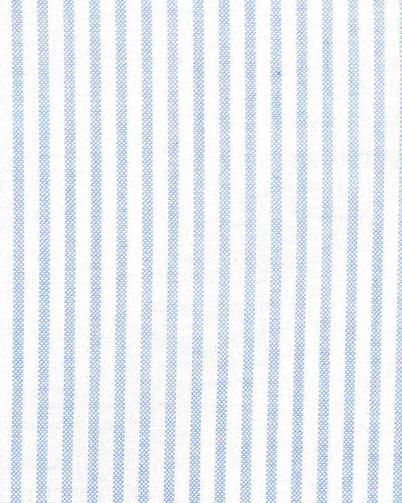 Blue Stripes On Textured White