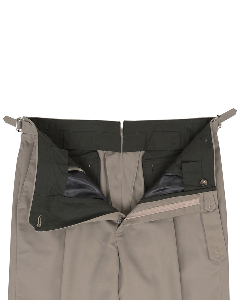 Brownish Grey Twill Chino