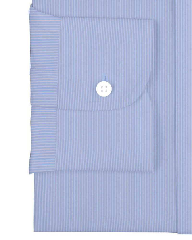 Baby Blue Whtile Candy Stripes Shirt