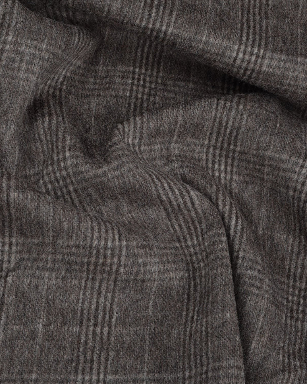 Loro Piana: Brown Glen Checks Cashmere