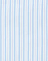 Muave Blue Stripes on White Silk