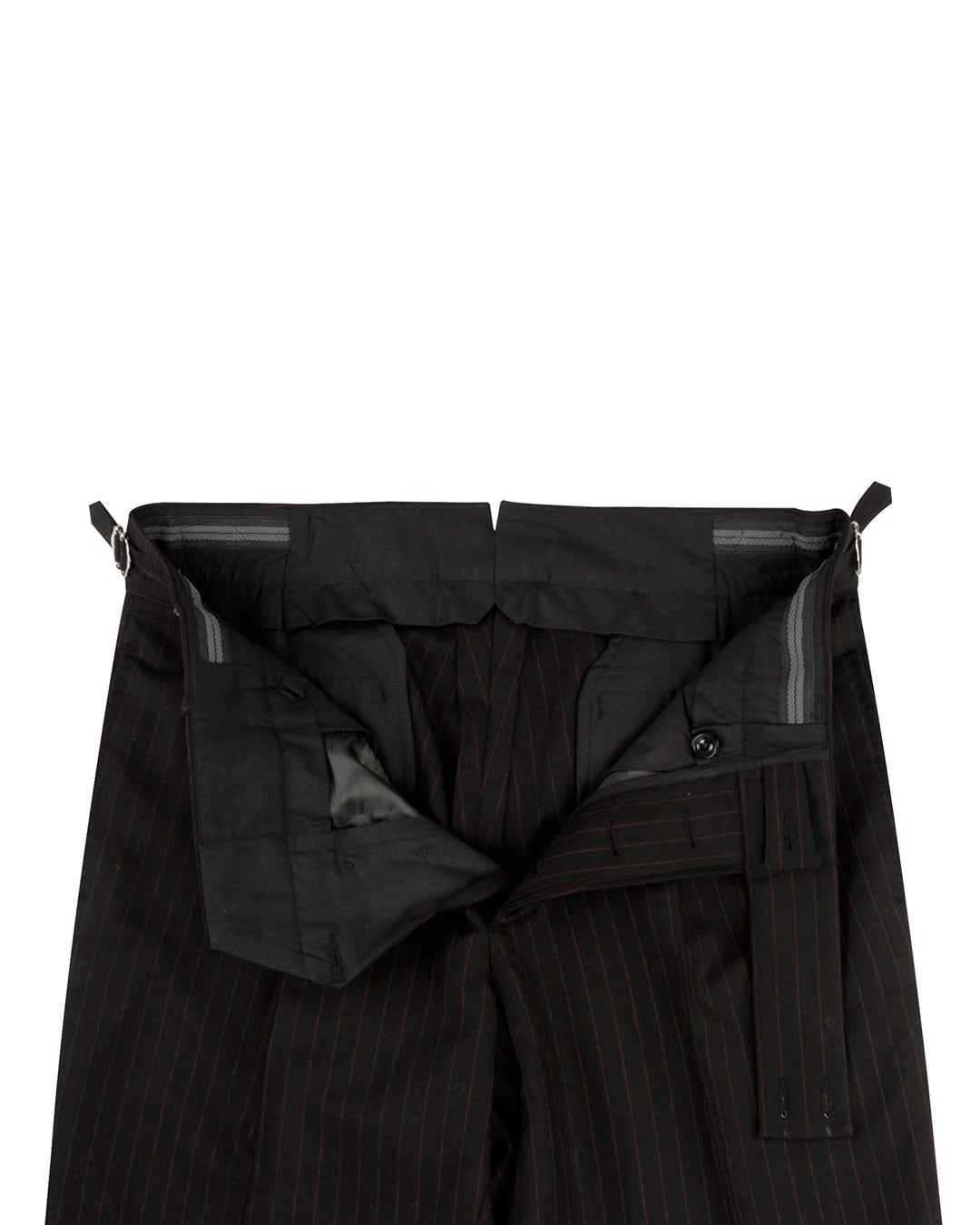 Dugdale Royal Classic: Black Twill with Brown Pinstripes