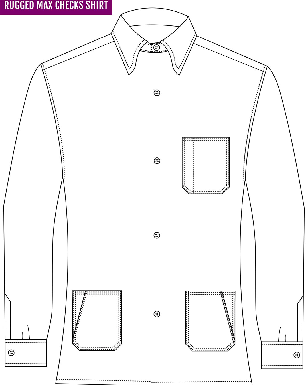 Red Bronze Navy Tattersall Flannel Work Shirt - 8