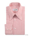 Friday Shirt: Red Pencil Stripes On White