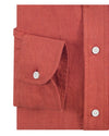 Linen: Reddish Orange Twill