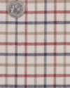 Cream Red Tan Country Checks Flannel