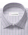 Alumo Navy and Purple Tattersall Checks