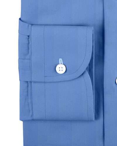 Blue Satin Dress Shirt