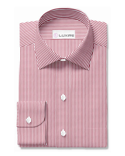 Dark Red White Candy Stripes
